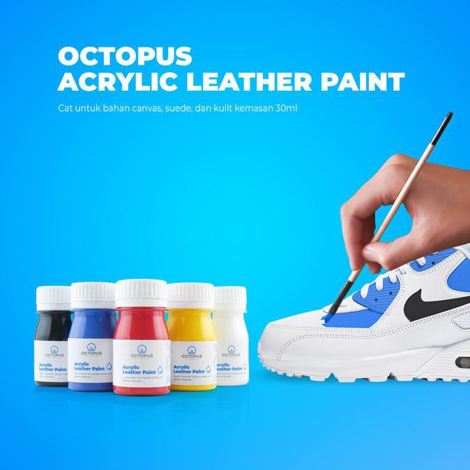 

Octopus Acrylic Leather Paint / cat sepatu canvas, suede, & kulit 30ml Kode 974