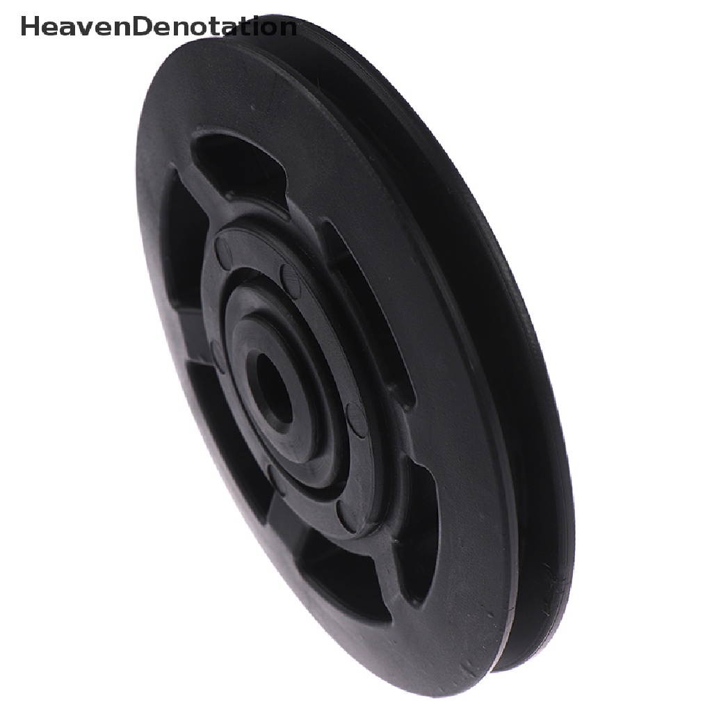 [HeavenDenotation] 95mm Black Bearing Pulley Wheel Cable Gym Equipment Part Wearproof