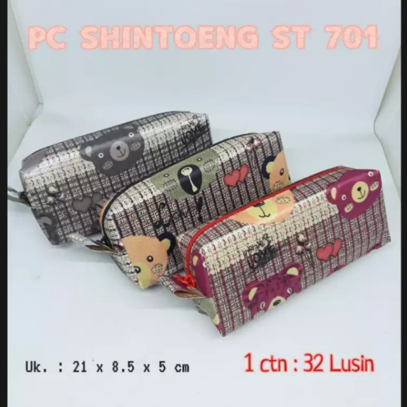 

AS888 - Kotak Pensil Pencil Case Shintoeng Motif Bear ST701