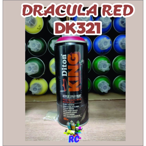 

Diton King DK321 DRACULA RED - Acrylic Spray Paints