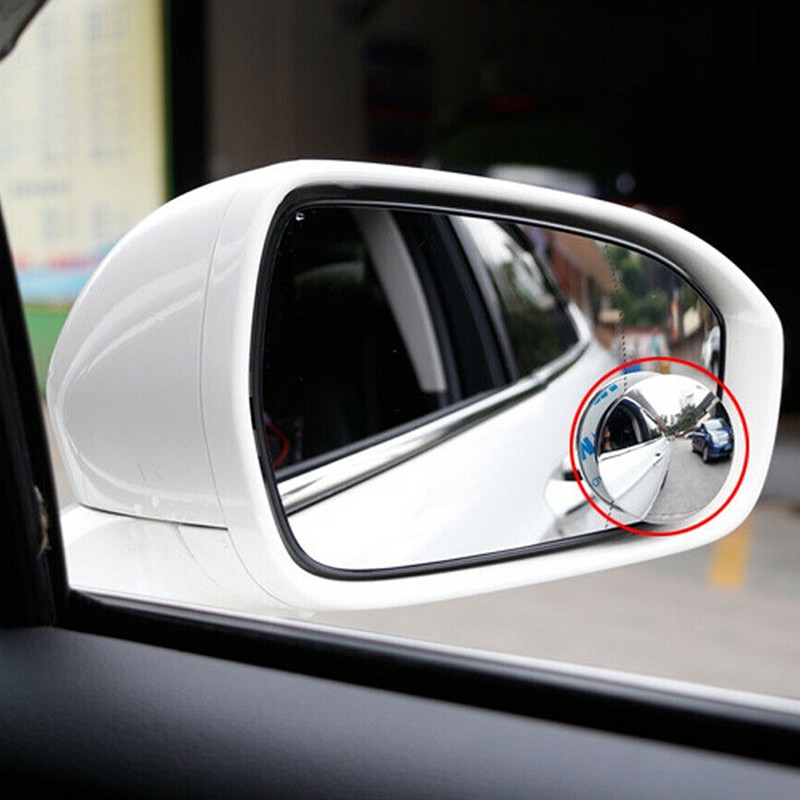 2pcs Kaca Spion Cembung Wide Angle Untuk Blind Spot Mobil