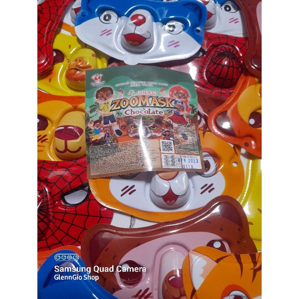 Permen Coklat Zoo Mask pak isi 20 pcs