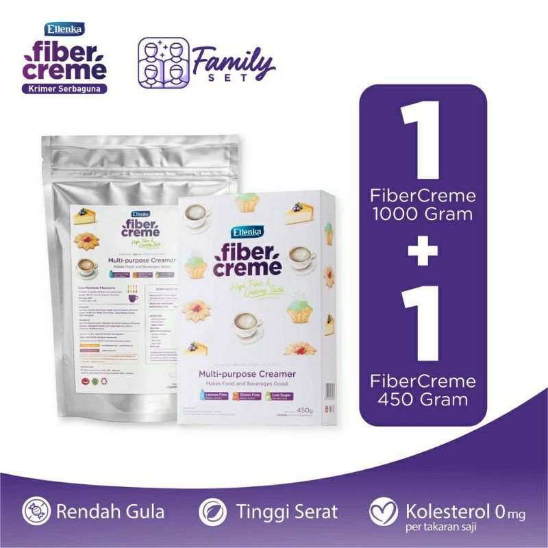 

Paket Family 1 pcs Fiber Creme 450 gr & 1 pcs Fiber Creme Foil 1000 gr