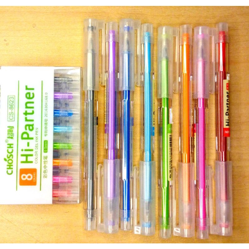 

[Ai's] Pen gell 8 warna / Pena warna warni / pulpen warna