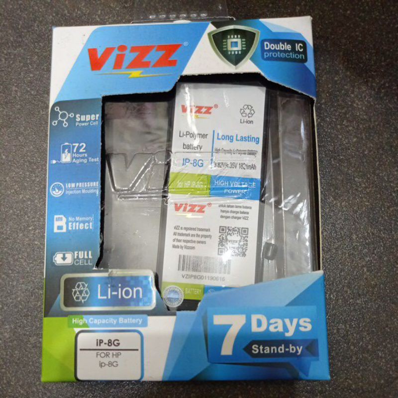 Baterai vizz doble ic ipone 8G