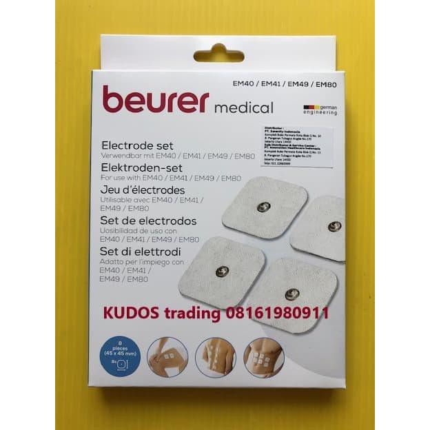 MURAH Electrode beurer EM40 / EM41 / EM49 / EM80 - TENS EMS - isi 8 pad