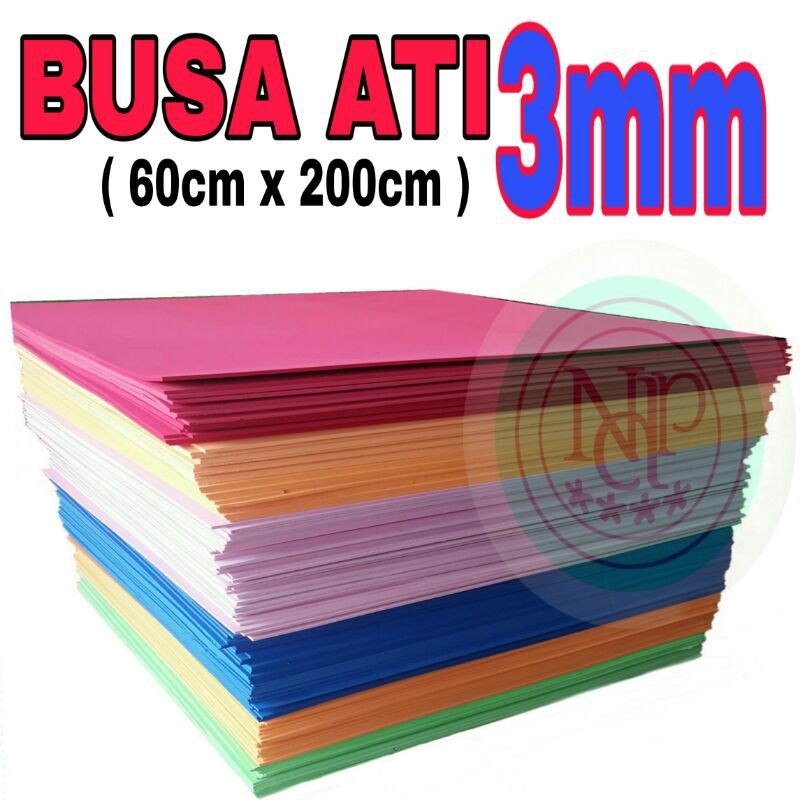 Busa Ati 3mm (60cm x 200cm) // Busa Eva // Busa hati // Spon Eva // Spon Karet // Spon