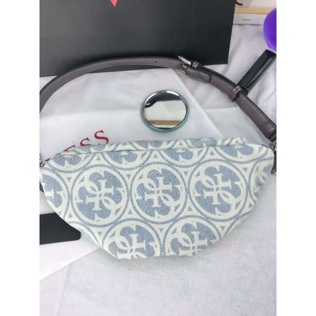 (PGBAGS)TAS PINGGANG/WAISTBAG GGUESS FASHION WANITA TALI RANTAI MIX PU #225838