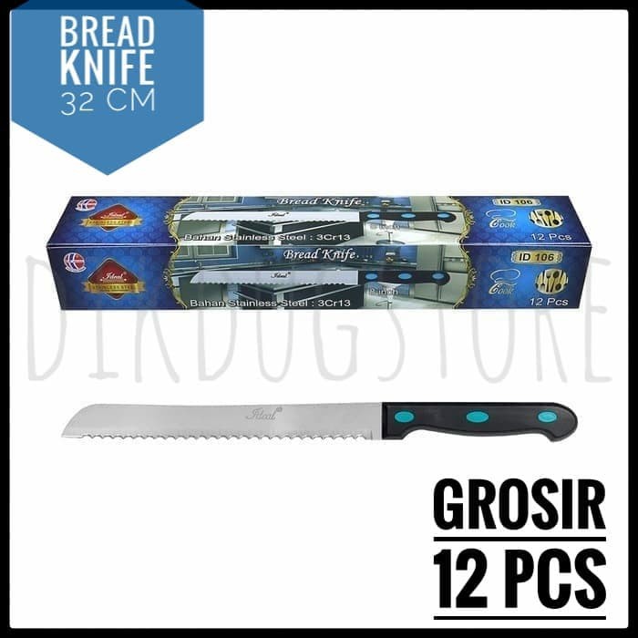 Pisau Roti - Pisau Gerigi - Bread Knife Ideal Id106 Grosir Murah