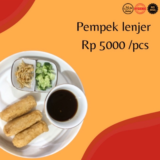 

5 pcs pempek lenjer dari tenggiri betina (gepeng) super tersedia frozen dan matang