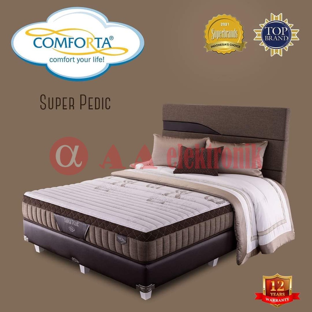 Spring Bed Set Comforta Super Pedic 160 x 200