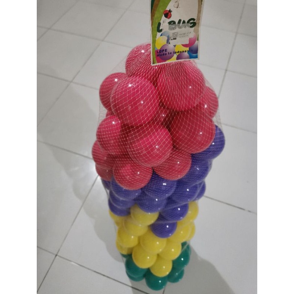 bola plastik warna warni mandi bola
