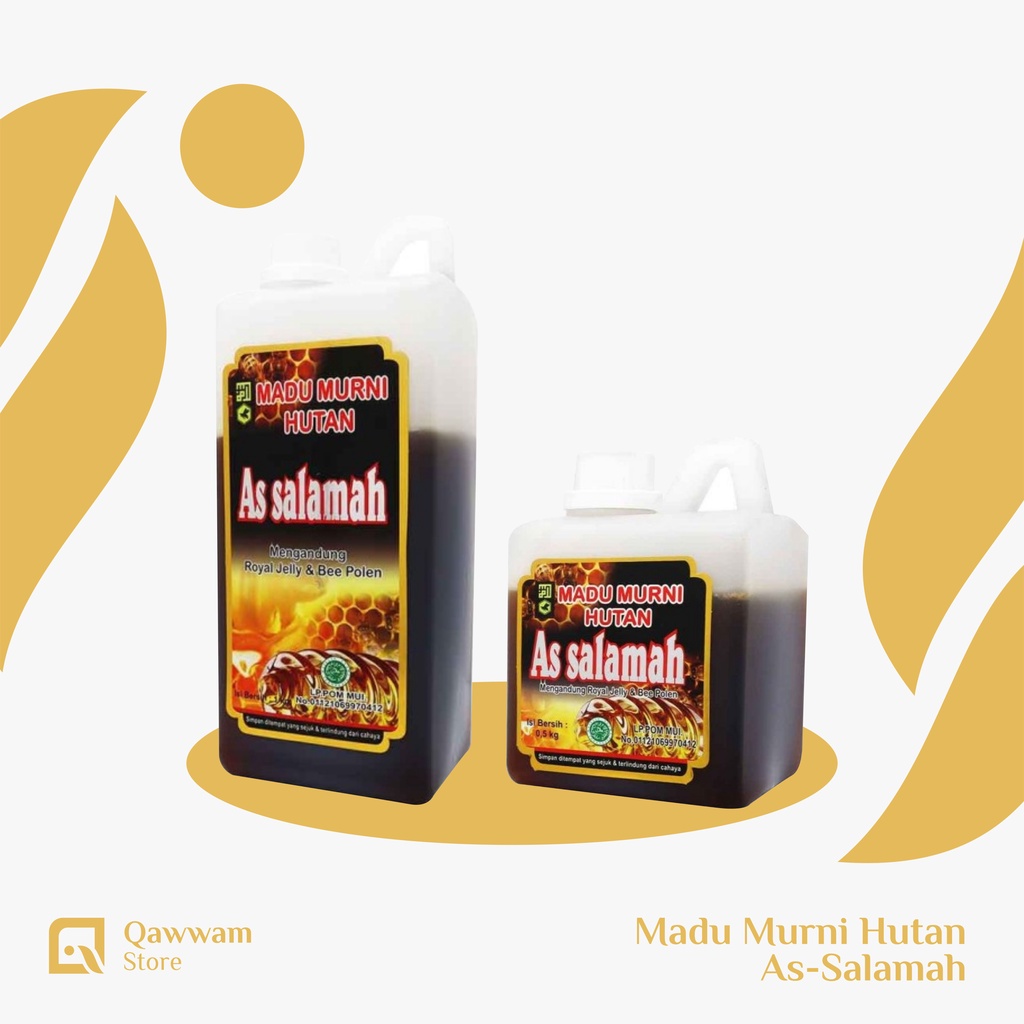 

AS SALAMAH Madu Murni Hutan Royal Jelly dan Bee Polen 500g dan 1kg