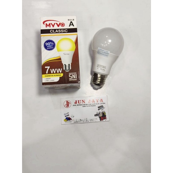 Bohlam led myvo 9 watt Warm white(kuning)- lampu 9 watt myvo classic