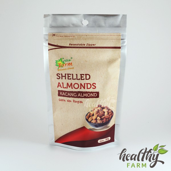 GREEN FARM Shelled Almonds (Kacang Almon)