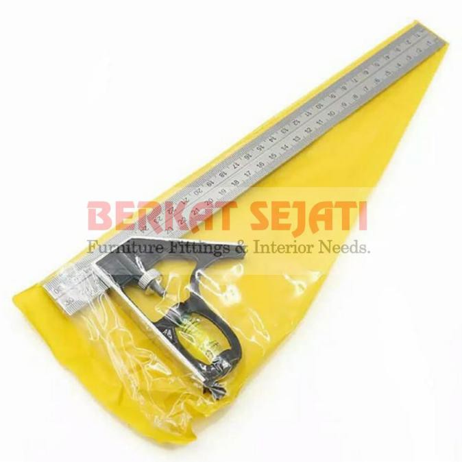 

✱ Penggaris Siku L Tukang Waterpass Combination Square Ruler Besi Sudut ⌑