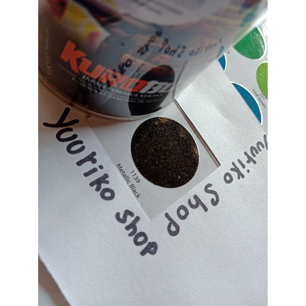 Pilok Samurai Cat samurai paint 1139 Metallic Black pilox cat semprot hitam metalik