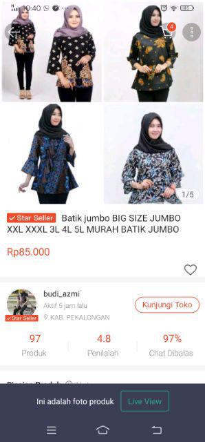 Terlaris Serut Genes Jelita Tunic Navbor Yelbor Whitbor Creambor Tunik Batik Modern Hrb030 Dolbi Dob