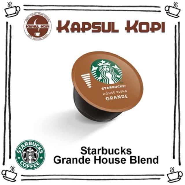 

Ecer Starbucks Grande House Blend Kapsul Kopi Impor Nescafe Dolce Gusto Import Coffee Capsule