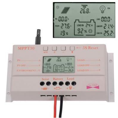 30A Mppt Solar Charge Battery Regulator Charge Controller
