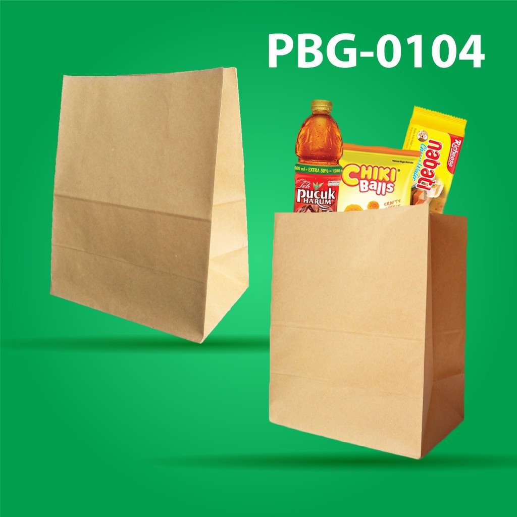 Paper Bag Roti Goodie Bag Tas Belanja  (PBG2-Size-25X15X30.5)