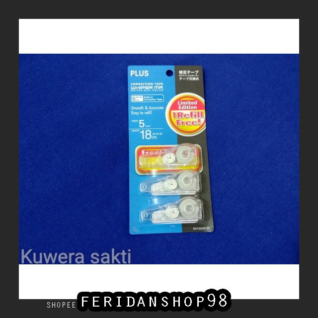 

FS1077 CORRECTION (TIP-X) REFILL CORRECTION TAPE ATK PLUS BY FERIDANSHOP98