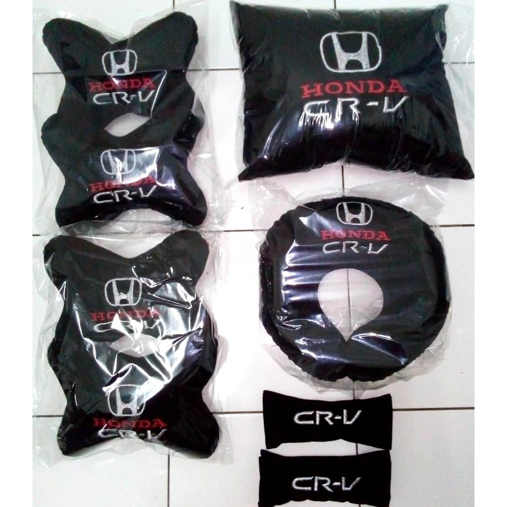 Bantal Honda CRV aksesoris mobil sandaran kepala headrest alas jok bordir