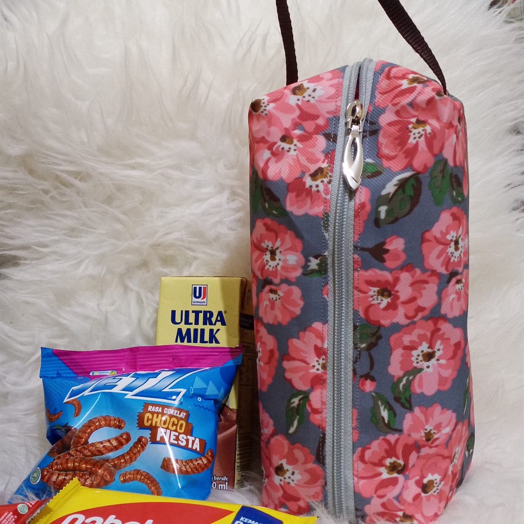 

ABU PINK FLOWERS Goodie Bag Sourvenir Cantik Murah Tempat Snack Ulang Tahun Birthday