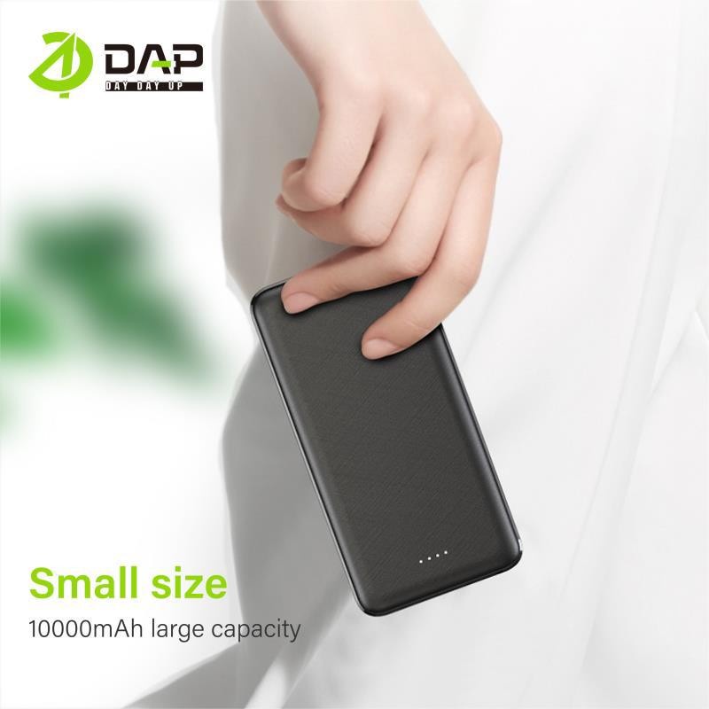 Powerbank 10000mAh DAP D-P10 Powerbank Dual Port USB 2.4A + Dual Input