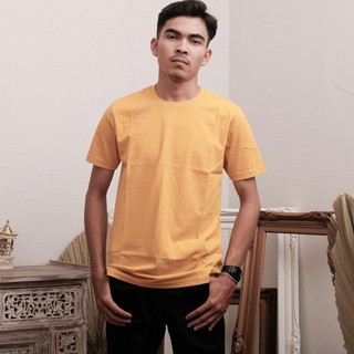 Langsung Beliii Bajubaja basic yellow kaos  polos  