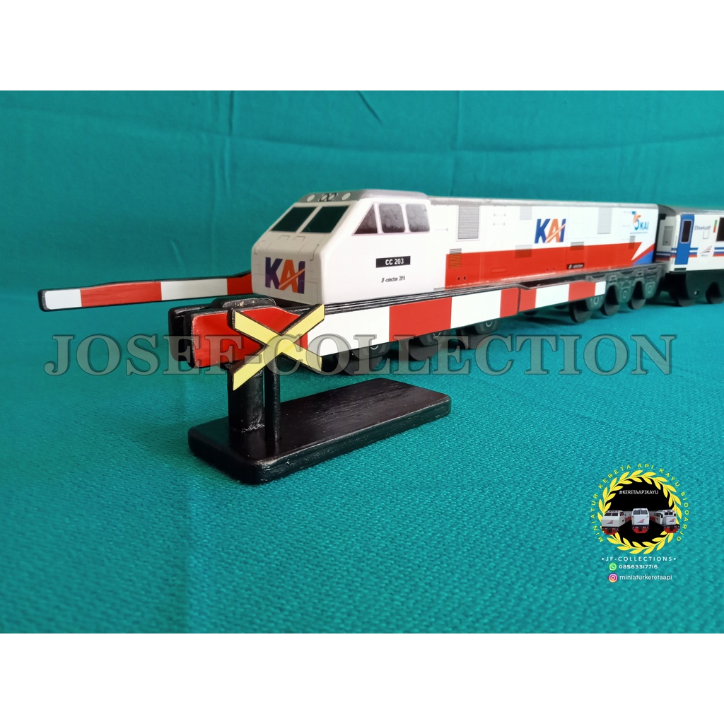 MINIATUR KERETA API KAYU SIDOARJO-PALANG PINTU PERLINTASAN