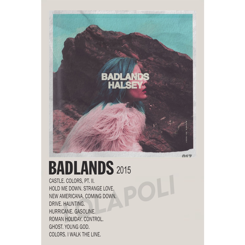 Poster Cover Album Badlands - Halsey