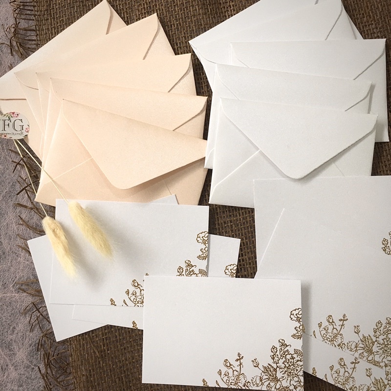 

Amplop Set Kartu Ucapan Gold Flower 5pcs by fgpaper