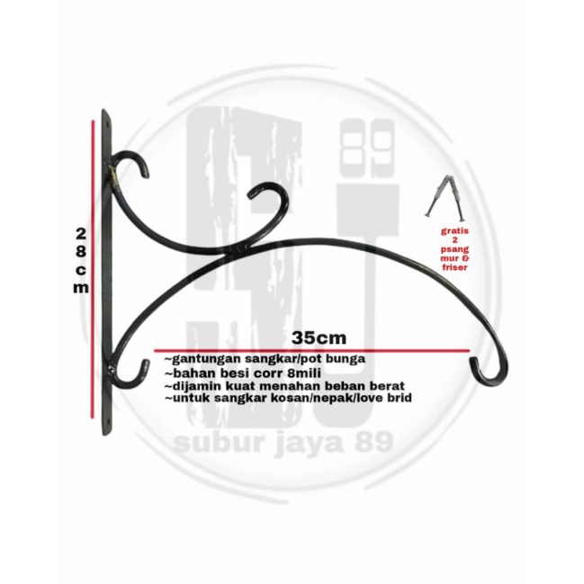 GANTUNGAN SANGKAR BURUNG TEMPEL DINDING