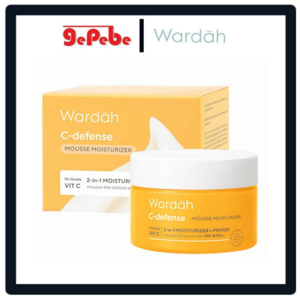 Wardah C- defense Mousse Moisturizer + Primer 30gr