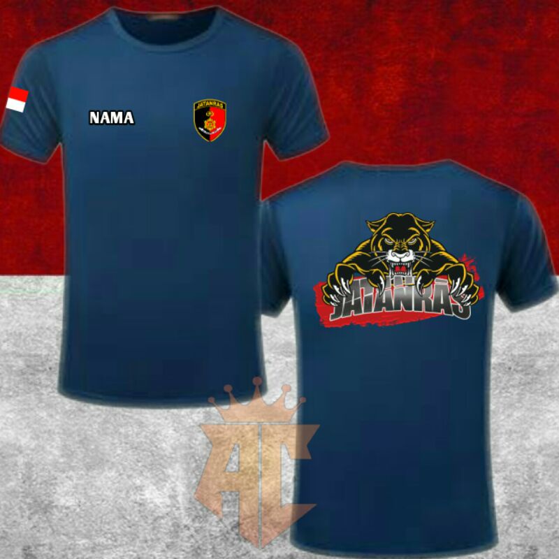 KAOS POLISI JATANRAS TANGAN PENDEK - TSHIRT POLISI JATANRAS - BAHAN COTTON COMBAD 30S -  MATERIAL SA