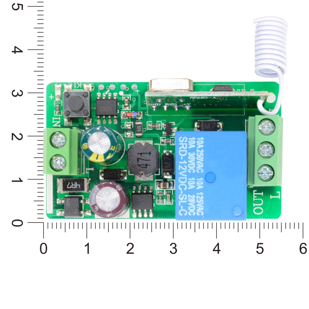 Transmitter Relay Nirkabel Rf 1ch 315mhz Dc 220v Dengan Remote Control