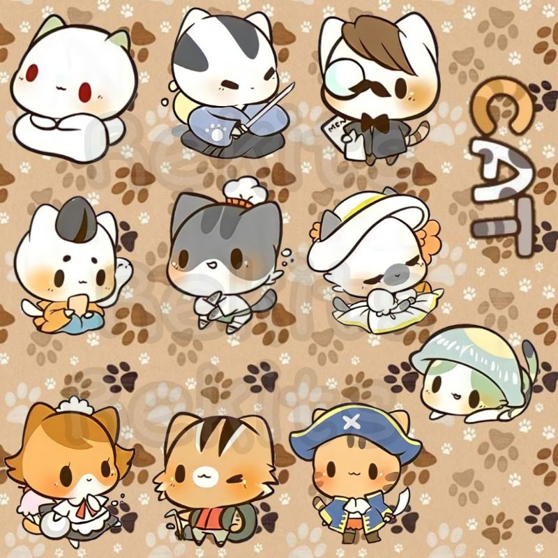 

Rekits Sticker Cats 11 pcs Waterproof
