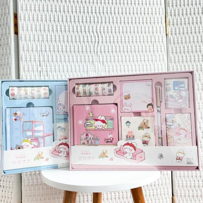 

Office & Stationery | Alat Tulis | Paket Jurnal Alat Tulis 7 In 1 Free Hard Box Unik Solatip Pulpen | Best Seller