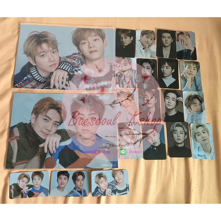 PHOTOCARD PC EXO BAEKHYUN CHEN KAI XIUMIN SEHUN KYUNGSOO D.O. SUHO FLO ROUND 4 OFFICIAL