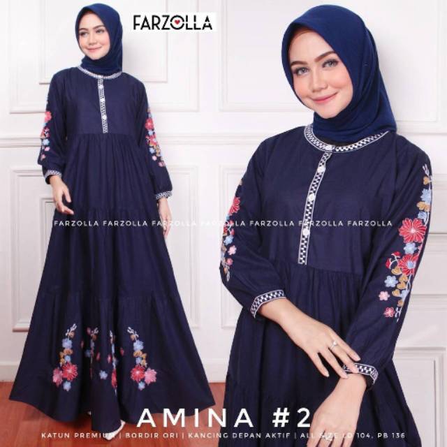 Gamis Wanita Amina Original Farzolla