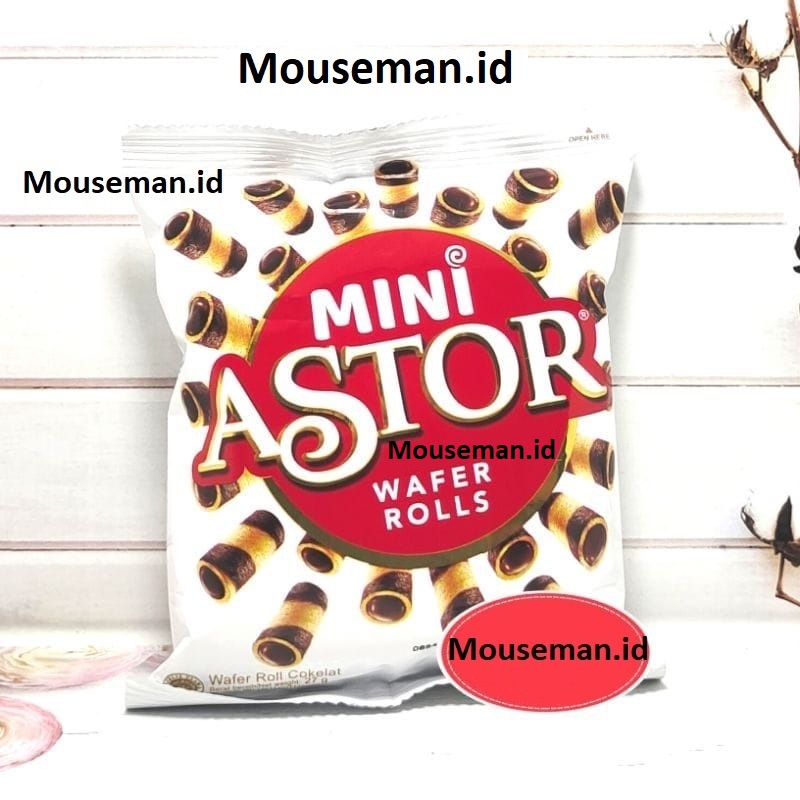 

Mini ASTOR Snack Wafer Roll Rasa Cokelat - Netto 20gr MINI ASTOR