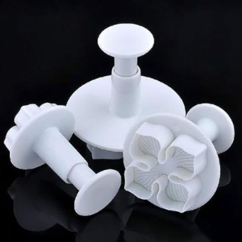 Fondant Plunger Cutter - Cetakan Fondant Hydrangea Flower (3pcs)