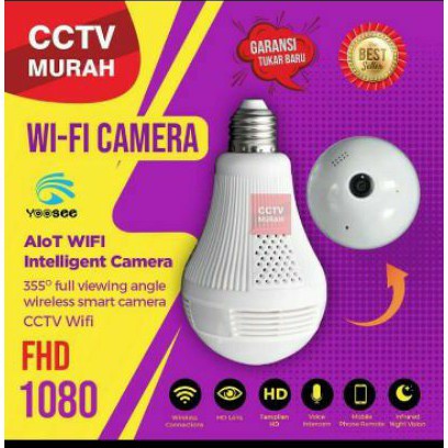 Kamera CCTV WIFI Bohlam IP Camera Thunderin