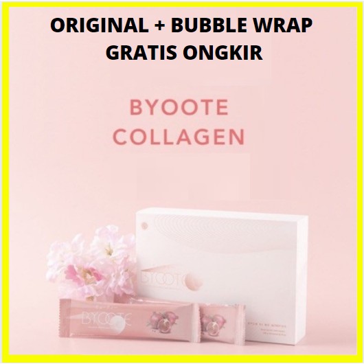 

BYOOTE COLLAGEN ORIGINAL 1 BOX ISI 16 SACHET GLOWING GLUTATHIONE HALAL BYOTEE BPOM