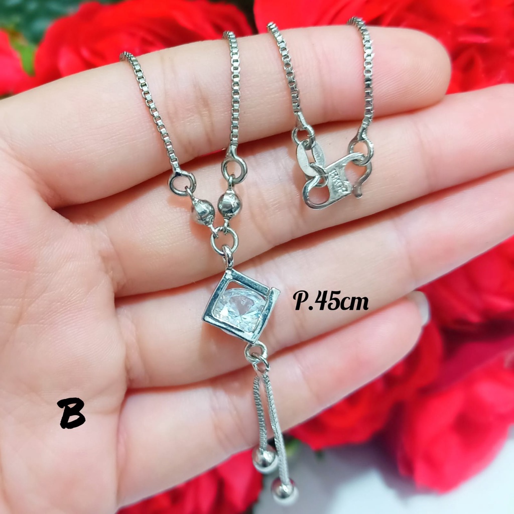 Kalung fashion permata unik logam emas Korea Anti Karat