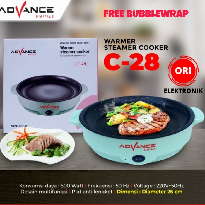 (SUSE) ADVANCE WARMER STEAMER COOKER / PANCI LISTRIK SERBAGUNA C-28