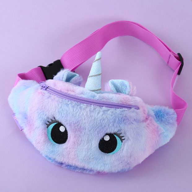 TAS UNICORN PINGGANG WAIST BAG WANITA MODEL UNICORN IMPORT TERMURAH READY 2 VARIANT WARNA UNGU DAN PINK