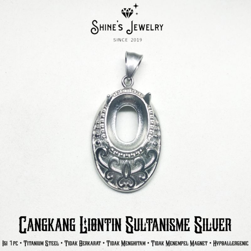 Emban Cangkang Liontin Sultanisme 1 Hypoallergenic Titanium Steel