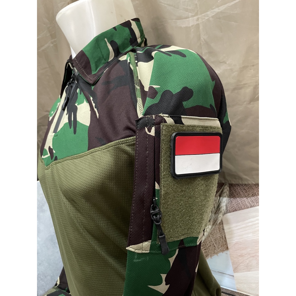 Kaos BDU | Kaos Tactical | Kaos Combat Tactical Dryfit Loreng | Kaos Combat Loreng Malvinas Panjang